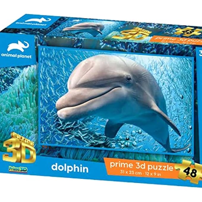 ANIMAL PLANET LICENSED - DOLPHIN PUZZLES - PUZZLE - 48 PCS - Image 2